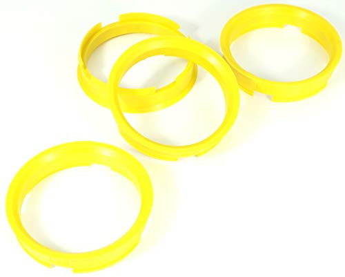 4 anelli di centraggio 72,6 x 65,1/72 6 su 65 1 giallo
