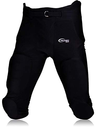 Full Force American Footballhose Crusher 7 Pocket Pad All in One Gamepant, schwarz, Gr. S