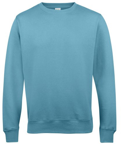 AWDis Men's Sweat Sweatshirt, Blue (Turquoise Surf), Small