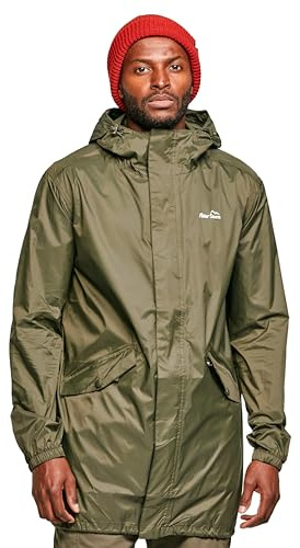 Peter Storm Men’s Parka In A Pack with Adjustable Hood, Waterproof, Breathable, Lightweight & Packable Raincoat, Ideal for Festivals, Commuting, Walking & Hiking, 3000mm HH