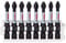 Bosch Professional - 8 piezas Juego de brocas con ranura en cruz (control de impacto, 8 puntas PH2, Pick and Click), Cranberry, 50 mm