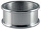 Quiges Edelstahl Stapelring Bandring Kombinationsring Basisring Silber für Füllringe 8mm Höhe Ringgröße 18mm (56)