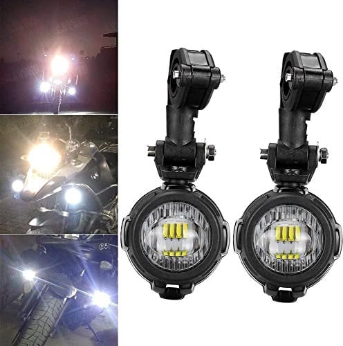 MARCHFA KOLOME Motorrad Zusatzscheinwerfer Led für Fahrrad ATV Traktor Gabelstapler Boot Universal Led Scheinwerfer Nebelscheinwerfer Hilfslampe (2ST Lich)