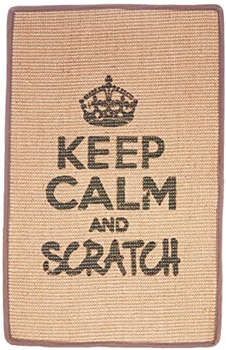 Wouapy Rascador para Gatos de Alfombra Resistente, Rectangular (Gris, 60x38 cm). Esterilla, Alfombrilla Afiladora de Garras Antideslizante para Gatos Que Protege tu Hogar.