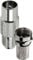 1STec 1 x Screw Type Male Coaxial TV Plug with Standard F-connector for 6mm RG6 CT100 WF100 Freeview Satellite Aerial Extension Wire to a Push in to Female UHF Coax Replacement Termination Adaptor