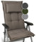 Beautissu Premium Gartenstuhlauflage Hochlehner 120x50x7cm Dicke Polster Gartenstuhlauflage Hochlehner Auflagen- Made in EU - Robuster Stoff & UV-Lichtechtheit HighLux HL Sitzkissen Taupe
