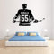 Hockey-Wandkunst – personalisierbarer Hockey-Aufkleber – Eishockey-Vinyl-Aufkleber – wählen Sie Namen und Jersey-Nummern – 82 x 57 cm.