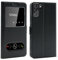 CEKA TECH Coque pour Samsung Galaxy S22 5G (6,1 Pouces), Etui Housse avec FENETRES, Pochette Magnétique pour (Samsung S22 5G) - Noir