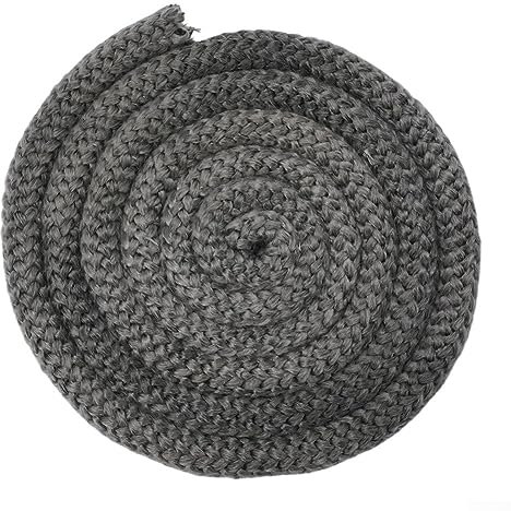 Graphit imprägnierte Fiberglas-Seil Dichtung Ersatz für Holzöfen 25 m Länge Feuerseil Holzbrenner 10 mm Holzofen Türdichtung