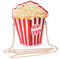 Popcorn Kostüm Damen Verrückte Handtasche Popcorn Accessoires Verrückte Ausgefallene Taschen Mädchen Umhängetasche(Popcorn)