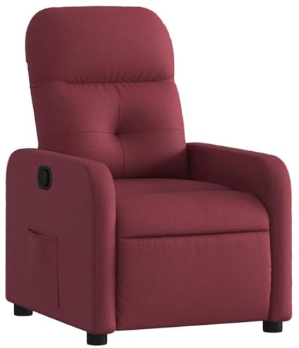 vidaXL Relaxsessel Weinrot Stoff