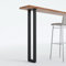 Homtone Pieds de Table Métal, 2 Pièces Pieds Industriels en Acier, Pieds de Table en Acier au Carbone pour Bureau DIY, Table à Manger, Table Basse et Projets de Meubles (H105 x W22cm - Square)