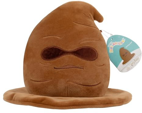 Squishmallows SQWB00163 - Harry Potter Sprechender Hut 25 cm, offizielles Jazwares Plüsch, superweiches Kuscheltier