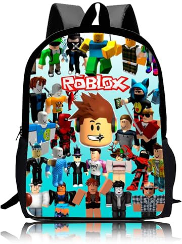 yumcute Rob1 Robo lox Rucksack Kindergarten Mädchen Jungen, Stitch Kindergartenrucksack für Mädchen Jungs von 4-12 Jahren, Kinderrucksack 36cm x 24cm x 11cm, Das Perfekte Geschenk für Mädchen