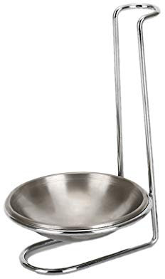 Stainless Steel Spoon Rest Lid Holder Vertical Stand Storage Rack Cookware Organ