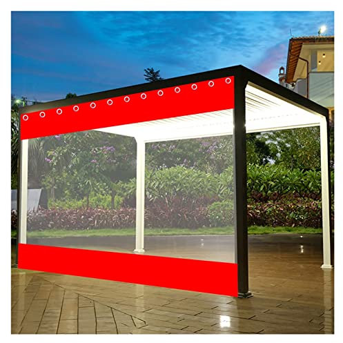 Cortinas impermeables para cenador con ojales para patio, porche, techo, piscina y jardín, lona de PVC para garaje, en 64 tamaños (1 x 2,5 m)