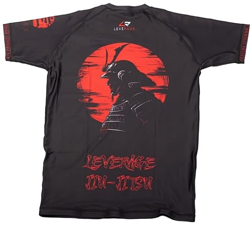 Leverage Clothing - Mens Jiu-Jitsu No-Gi BJJ Grappling MMA Water Surfing Summer Beach - Rash Vest Rash Guard