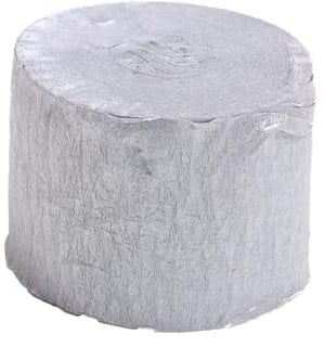 LUMoony 3 Rollen Bunte Kreppband 4,5 cm X 25m/Roll Krepppapier Rainbow Kreppbänder Multicolor Papier Bastelkrepp Verwendet Für Geschenk Verpackung Ballon-Bindung Party-Dekoration DIY Machen(Silber)