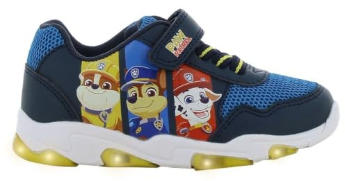 Leomil Paw Patrol Turnschuhe Jungen, Schuhe Kinder mit LED | Spiderman Kinderschuhe Jungen, Blinkschuhe Kinder Jungen, Ideal for Schule und Freizeit, Nickelodeon, Geschenk