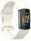 FiiMoo Kompatibel mit Fitbit Charge 6/Charge 5 Armband, Verstellbare Sport Ersatzarmband, Weich Silikon Sport Armbänder, Uhrenarmband für Fitbit Charge 6-Weiß