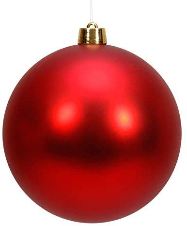 20CM Große Weihnachtskugeln Kunststoff Christbaumschmuck, Christmas Decorations Christbaumkugeln Rot Bruchsichere Kugeln für Festival Bruchsichere Wetterfest Outdoor Weihnachtkugeln Weihnachtsdeko