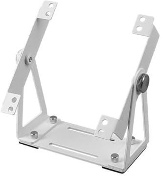 Veciado External Cooling Fan Mount Stand Multi-Purpose Bracket for 120& 140mm PC Fans, 360° Rotation PC Case Support Degree White
