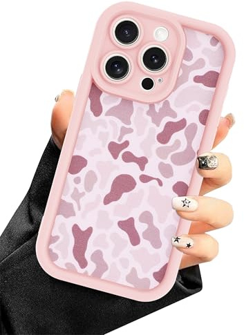 Aitipy Camo Phone Case for iPhone 11 Pro Max, Cute Cool Pink Camouflage Aesthetic Pattern Case, Soft Silicone Slim Shockproof Protective Phone Cover for Women Girls