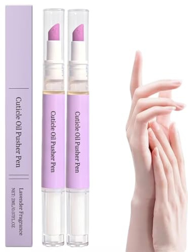 Sassytip 2 En 1 Stylo à Huile Pour Cuticules,Sassytip Dissolvant Pour Cuticules Avec Céramique Pointe,Cuticle Remover,Hydratant Fortifiant éclaircissant Applicateur D'huile Ongles Secs Craquelés (2PC)