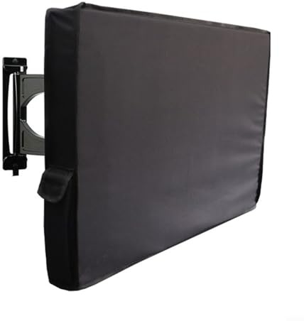 Evenoonest Outdoor TV Cover 600D Oxford Waterproof Weatherproof Protector with PVC Lining for Patio Garden Wall Mounted or Freestanding Television(60-65inches)