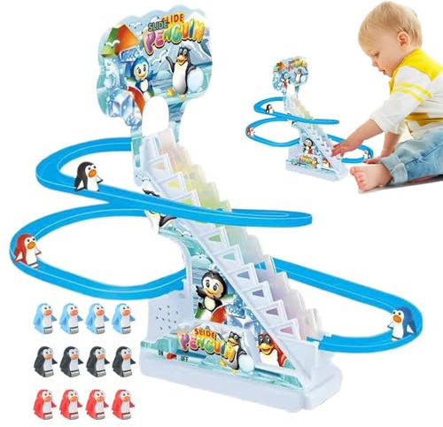 Giocattolo Scivolo Set Pista Da Montagne Russe Elettrica Musicale