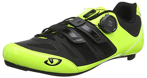 Giro Herren Sentrie Techlace Road Radsportschuhe-Rennrad, Mehrfarbig (Highlight Yellow/Bla 000), 39 EU