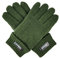 BRUCERIVER Herren Rein Wolle Strickhandschuhe mit Thinsulate Futter Größe L/XL (Grün)