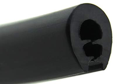 SMI-Kantenschutz KS-TPE0-2,5S für 0,5-2,5mm TPE Schwarz selbstklemmend ohne Kleber rostfrei ohne Metalleinlage- Kantenschutzprofil, Kederprofil, Kantenprofil für Autotüren, Bleche (5 m)