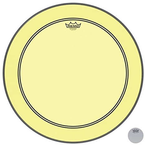 Remo Schlagzeugfell Colortone Powerstroke 3 Clear Gelb – 20″ – P3-1320-CT-YE
