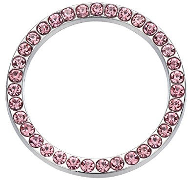 Auto Motor Start Stop Button Ring Kristall Bling Strass Auto Zubehör (Pink)