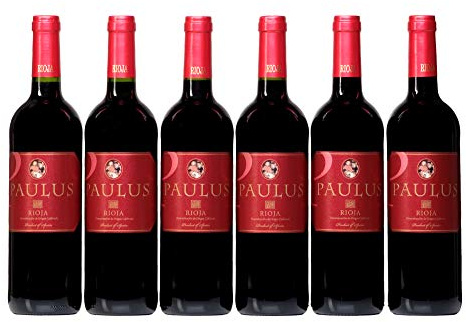 Paulus Joven Vino Tinto D.O.C Rioja Vino tinto Rioja en caja de 6 botellas 750 ml - Total: 4500 ml de Bodegas RM Rioja