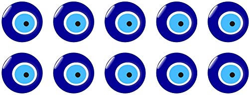 10er Set Nazar Boncuk Blaues Auge Evil Eye Sticker Aufkleber Auto Laptop Handy Türkiye