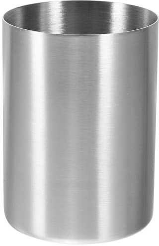DOITOOL Toothbrush Holder for Bathroom, Stainless Steel Toothbrush Tumbler Cup Water Cup Beverages Beer Cup for Home Party Travel (Silver, 300ml)