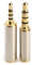 3.5mm Male to 2.5mm Female and 2.5mm Male to 3.5mm Female Audio Headphone Adapter Headset Converter 3 Ring Gold Plated Jack Plug Stereo -2PCS