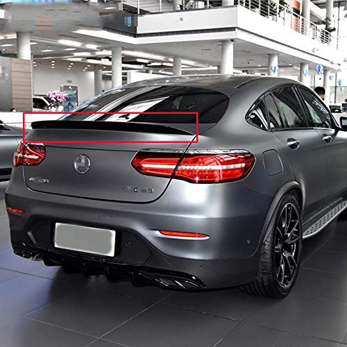 Premium ABS Material Auto Spoiler Heckspoiler für GLC Class Coupe GLC300 GLC250 GLC43 GLC260 2016-2018, schlagfreie 3M-Klebstoffmontage, glänzend schwarz