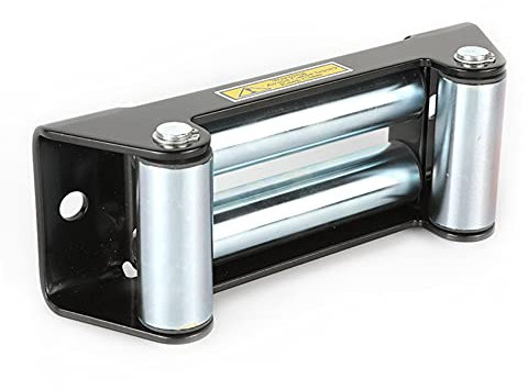 MLHpeak Winch Roller Fairlead 10 inch Winch Roller Fairlead 4 Way 10” Universal Mount Cable Guide Heavy Duty Nut Disassembly SUV Truck F150 8000 10000 12000lbs 14000 16000
