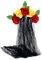 JZK Day Of The Dead Stirnband und Schleier, rotes Rosenblumen-Stirnband mit schwarzem Spitzenschleier, Blumenreif Blumen-Kopfbedeckung für Dia De Los Muertos Kostüm Halloween party Schmuck