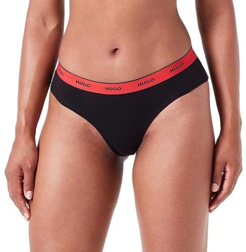 Hugo Women's Triplet Stripe Brief, Black5, M