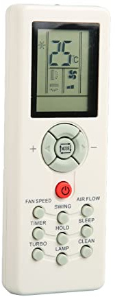 ASHATA Sostituzione Telecomando Climatizzatore per Chigo per Zenith General per Maistro per York per Blueway, Telecomando Universale per Climatizzatore, Telecomando Ergonomico