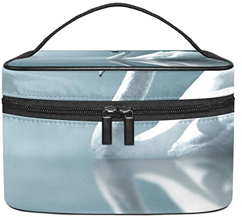 Geschenke für Männer Frauen Make-up Taschen Kulturbeutel Kleine KosmetiktaschenTierischer Schwan