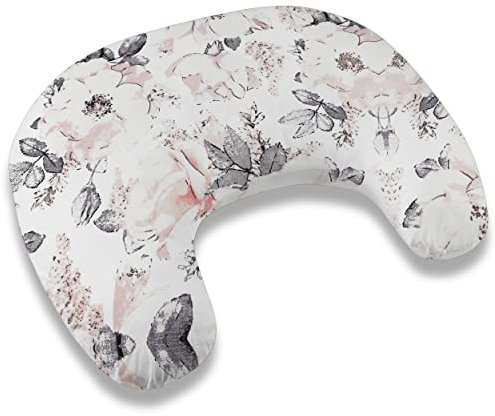 Moon klein Mond Stillkissen 110cm Stillhörnchen Schwangerschaftskissen Kopfkissen Kissen zum Stillen Nursing Pillow mit abnehmbarem und waschbarem Bezug ekmTRADE (33)