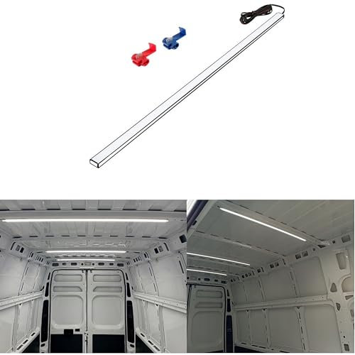 LED Laderaumbeleuchtung Innenbeleuchtung Kofferraum 50 cm Licht weiß matt milchig Farbe Licht Auto Wohnmobil Van Bus Caravan Boat Wohnmobil Küche Zimmer