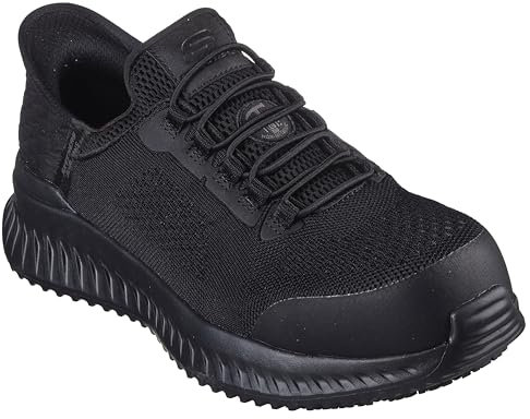 Skechers Men's Tilido Fletchit Construction Boot, Nero, 42.5 EU