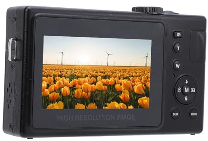 Digitalkamera, 48 MP 1080P HD Vlogging Kamera mit 3 Zoll IPS Bildschirm, 16-fachem Digitalzoom, USB C Tragbare Retro Videokamera CCD Kompaktkamera für Reise Vlogging