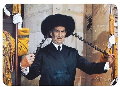 Platzset, Unterseite aus Gummi, Rabbi Jacob Papillote Louis De Funes Comedie – Großes Format 39,5 x 28,5 cm